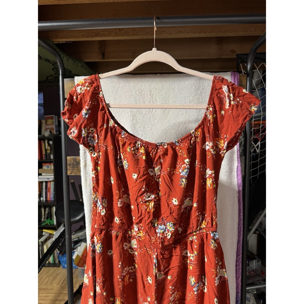 Rue 21 Red/Orange Floral Sundress‎ XL - Picture 13 of 16